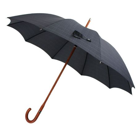 Parapluie montage anglais rayures grises