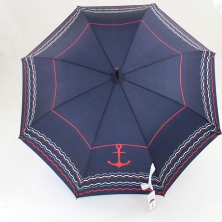 Parapluie canne bleu marine Atlantique