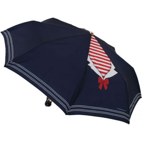 Parapluie pliant bleu marine Matelote