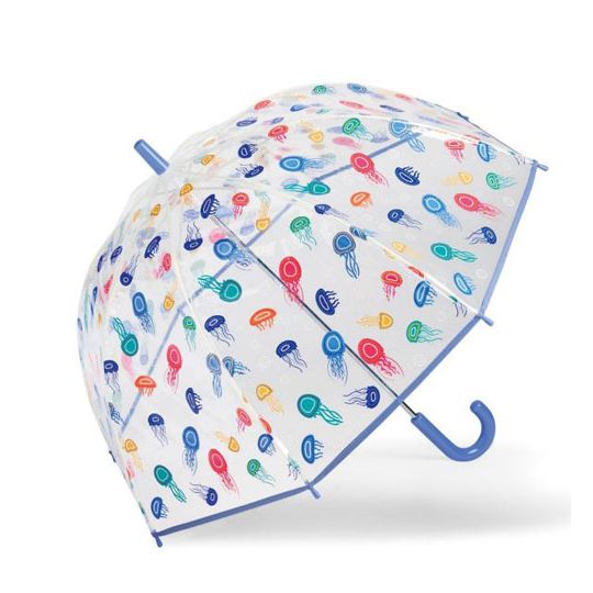 Parapluie Enfant X-brella Shiny Kids - Cloche Transparent Iridescent Multicolore 72 Cm, Ouverture Manuelle - Brille De Mille Couleurs !
