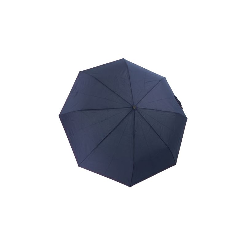 Parapluie bleu nuit pliant automatique surpiqué rouge