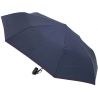 Parapluie bleu nuit pliant automatique surpiqué rouge