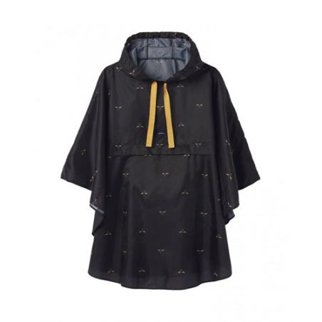 Poncho de pluie noir abeilles Joules