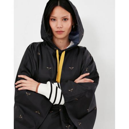 Poncho de pluie noir abeilles Joules