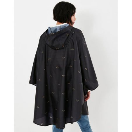 Poncho de pluie noir abeilles Joules