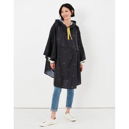 Poncho de pluie noir abeilles Joules