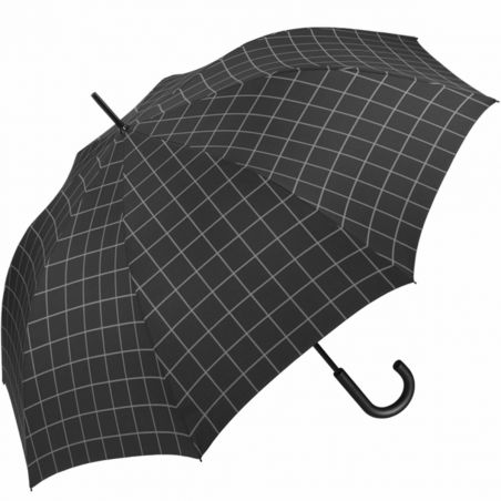 Grand parapluie Esprit noir à carreaux
