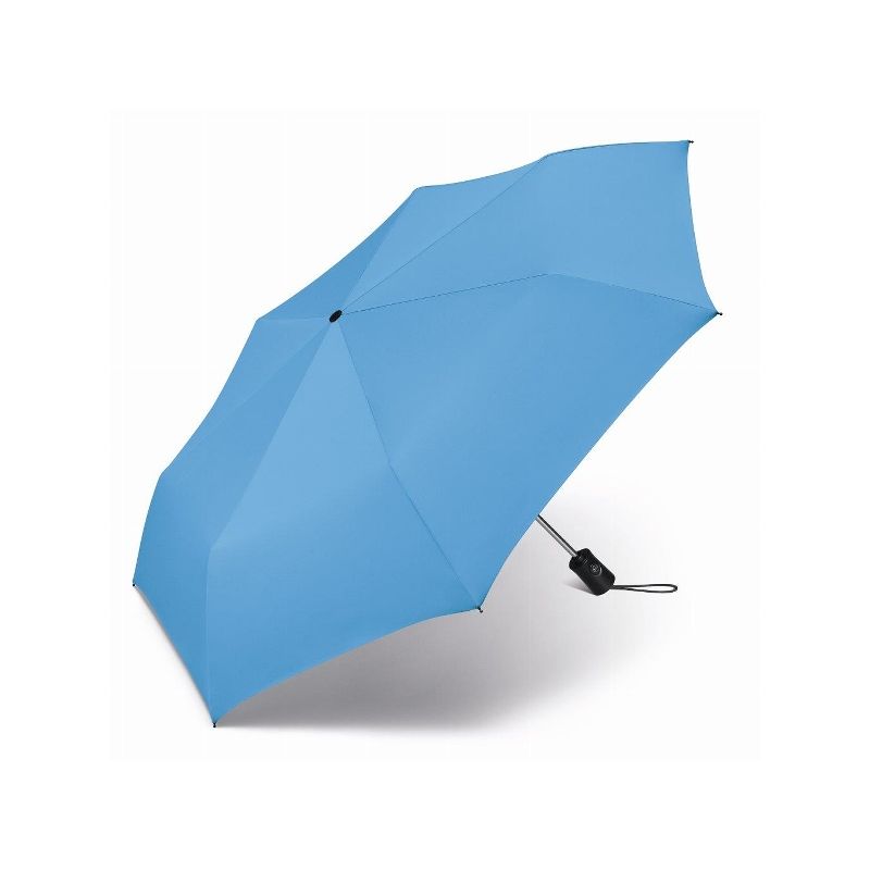Parapluie pliant automatique 8 baleines bleu clair