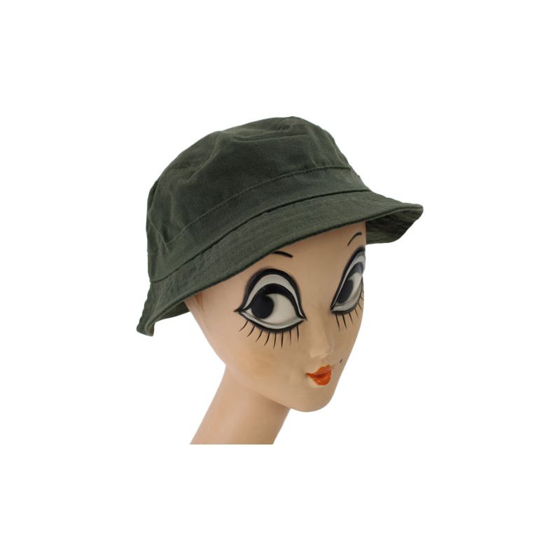 Bob pluie coton vert kaki petit prix