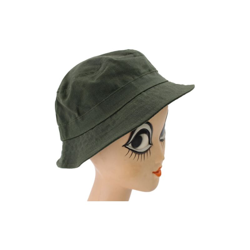 Bob pluie coton vert kaki petit prix