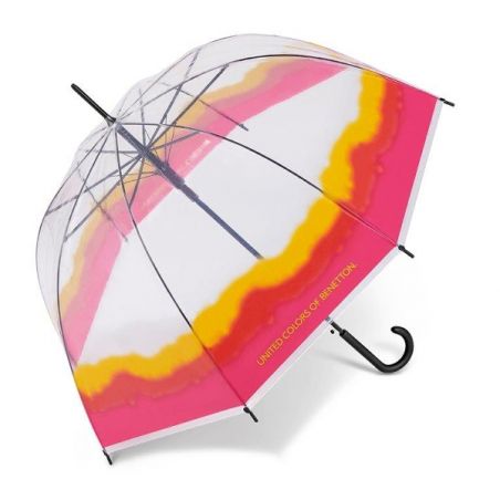 Parapluie transparent cloche design Benetton