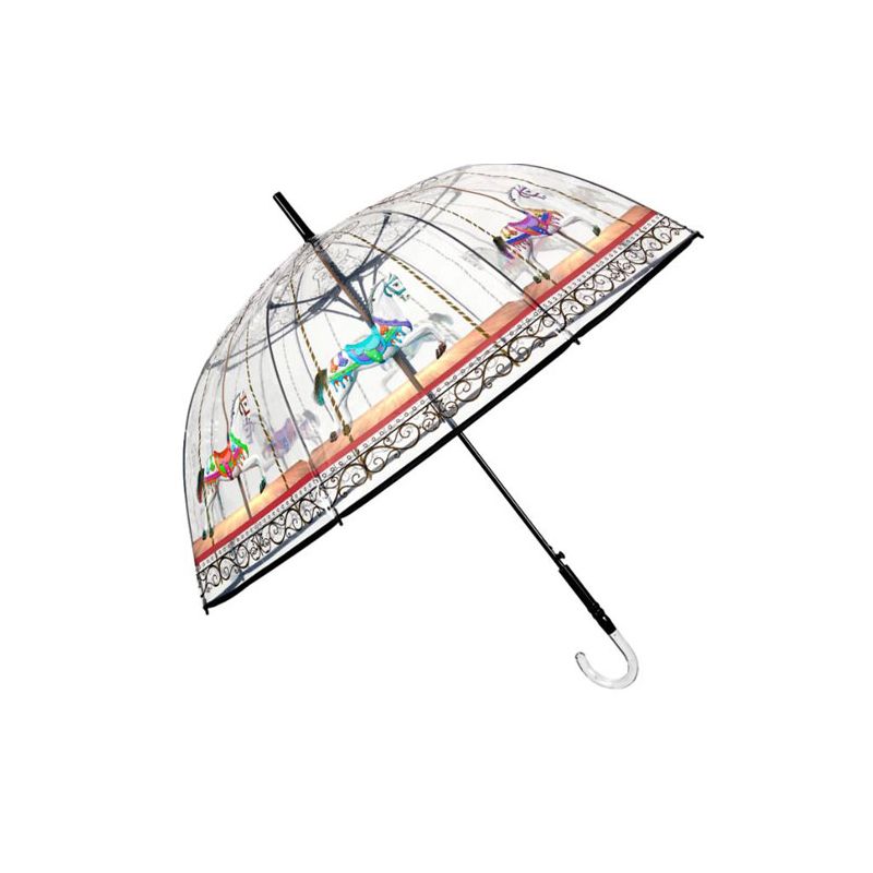 Parapluie cloche transparent carrousel