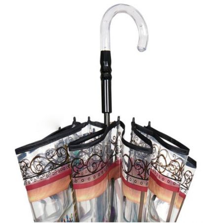 Parapluie cloche transparent carrousel