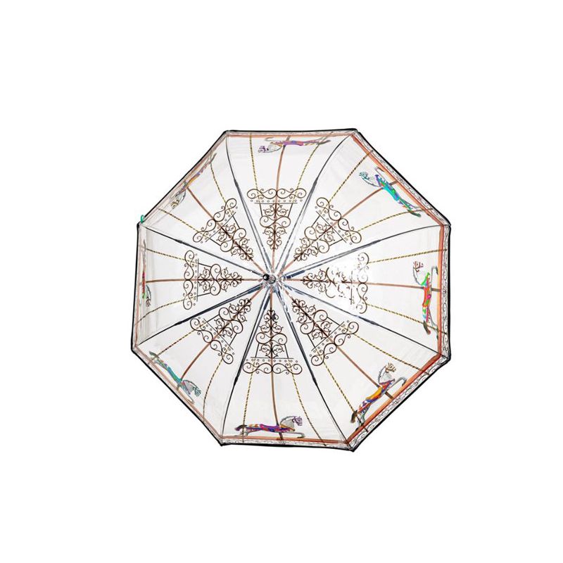 Parapluie cloche transparent carrousel