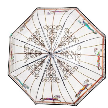 Parapluie cloche transparent carrousel