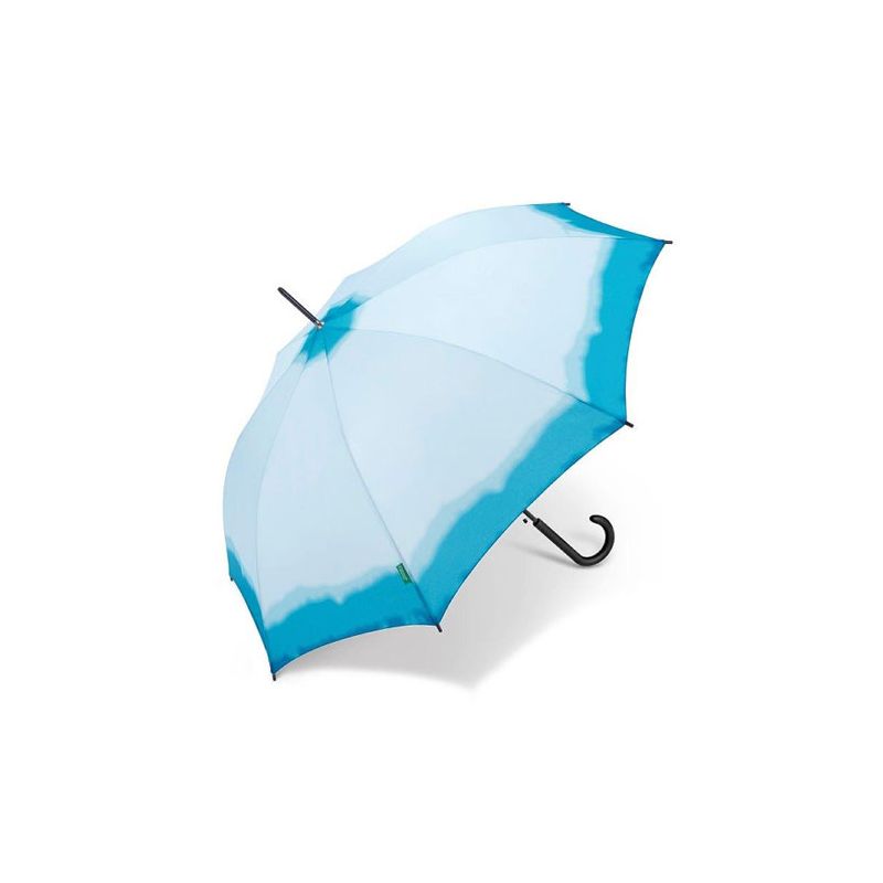 parapluie long Benetton bleu tie and dye