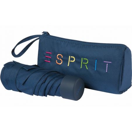 Mini parapluie pliant esprit bleu avec trousse