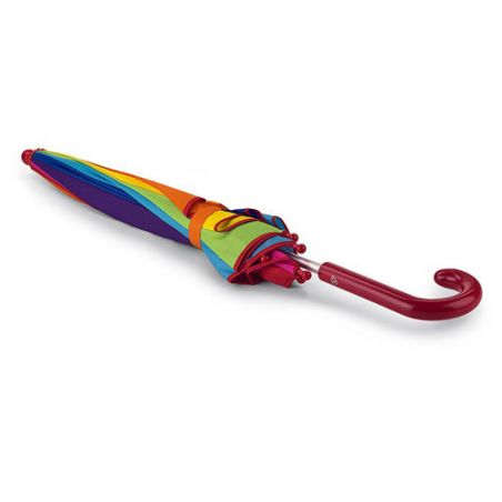 Parapluie enfant en forme de cœur multicolore