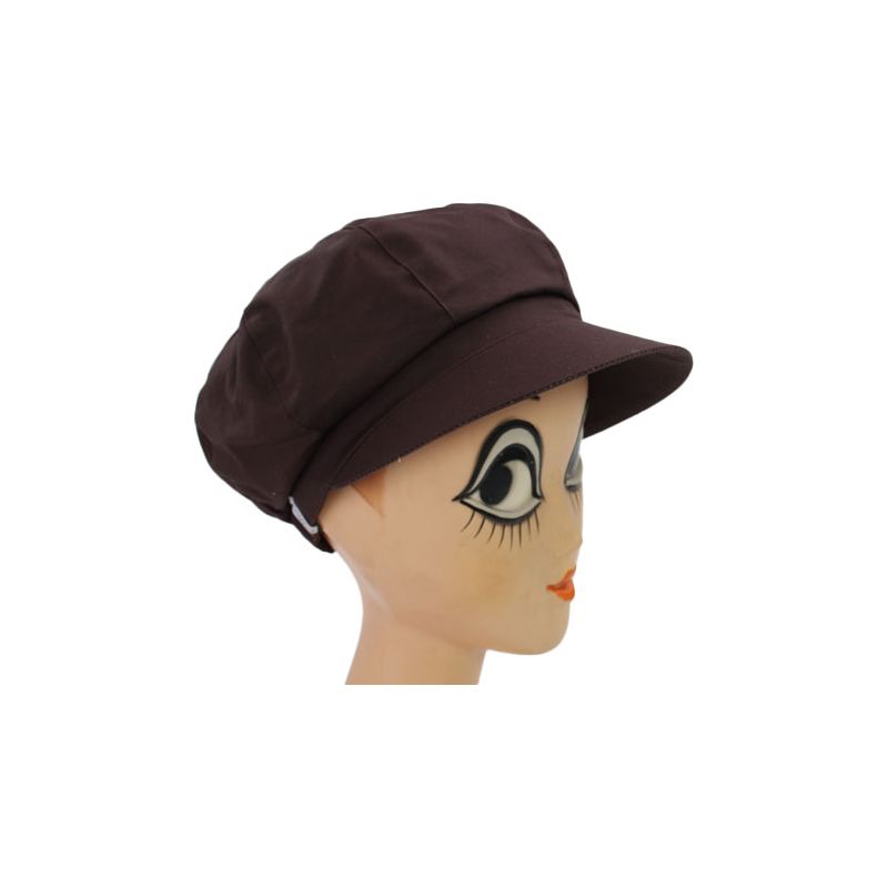 Casquette de pluie marron chocolat pour femme Casquette de pluie marron chocolat pour femme