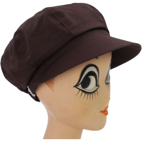 Casquette de pluie marron chocolat pour femme