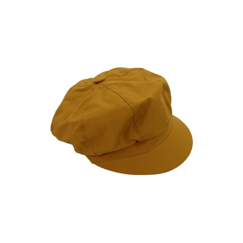 Casquette de pluie jaune d'ocre pour femme