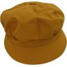 Casquette de pluie jaune d'ocre pour femme