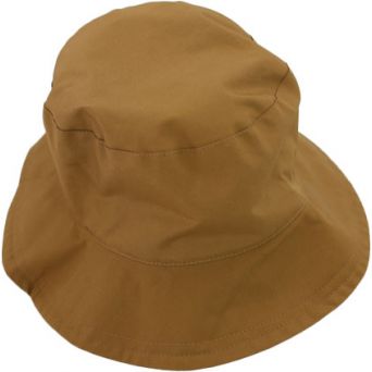 Chapeau de pluie femme beige coton huilé sec