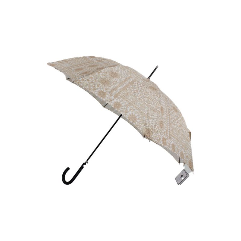 Grand parapluie haut de gamme beige pour dame