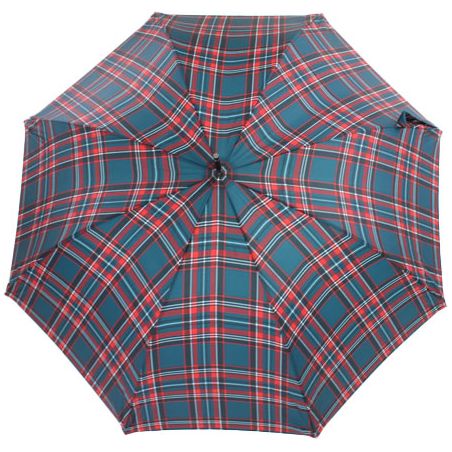 Parapluie canne français écossais bleu pour femme