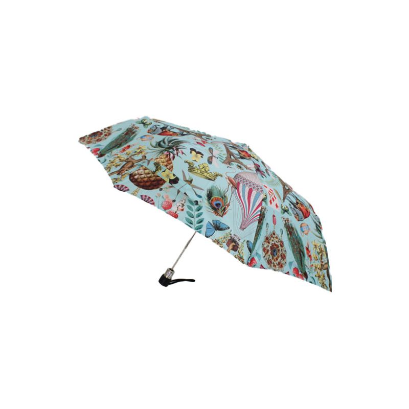 Parapluie Pliant Transparent à Motif Fleurs De Cerisier - Poignée En Alliage Solide, Coupe-vent, Compact - Pour Femmes, Mariage, Quotidien