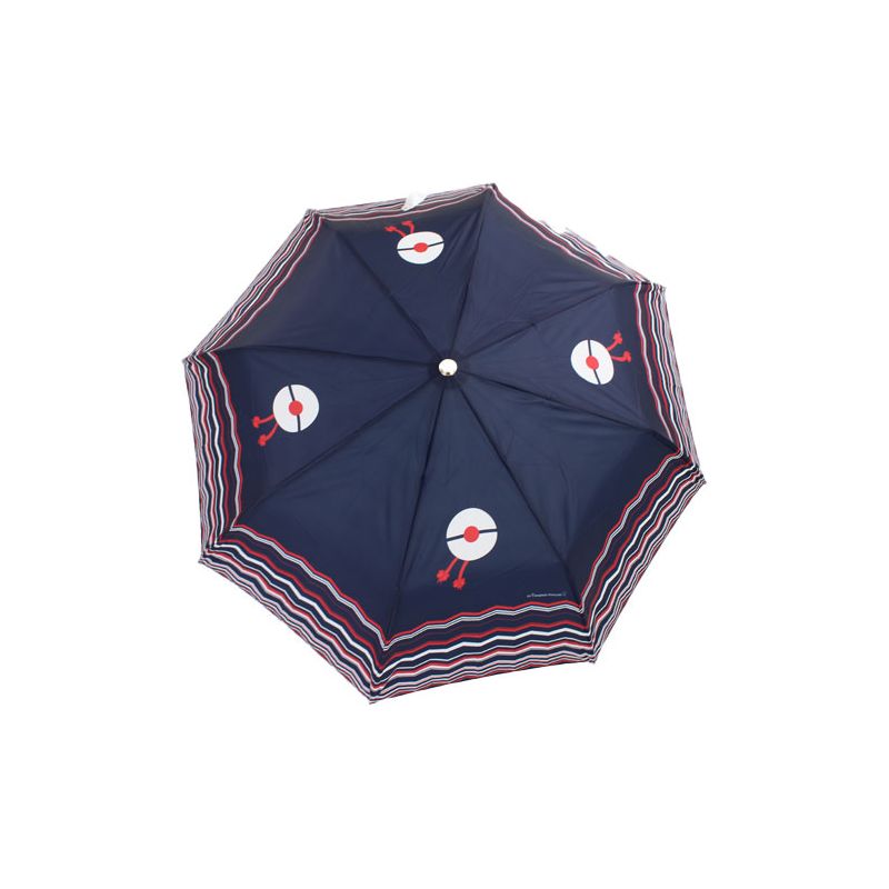 Parapluie pliant bleu marine le pompon français