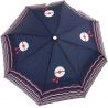 Parapluie pliant bleu marine le pompon français