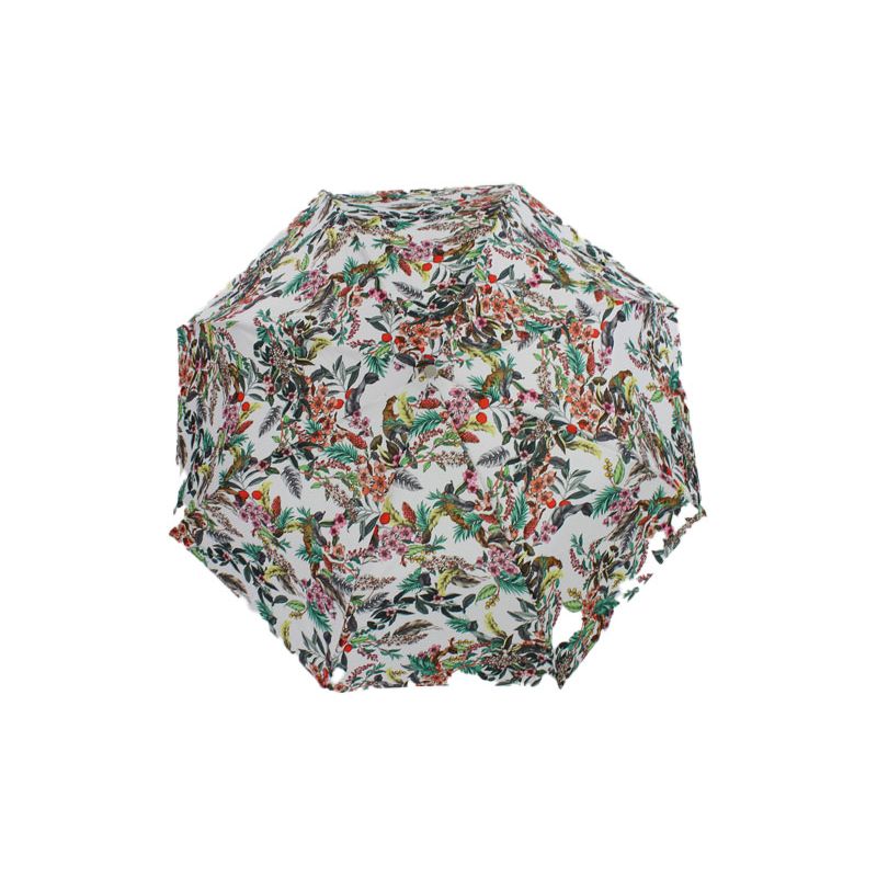 Parapluie blanc pliant de luxe Jungle tropicale