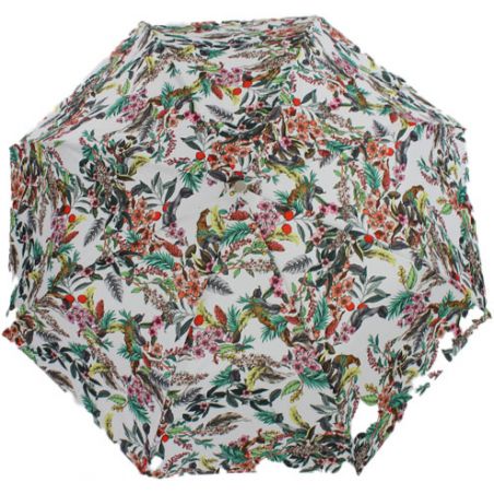 Parapluie blanc pliant de luxe Jungle tropicale