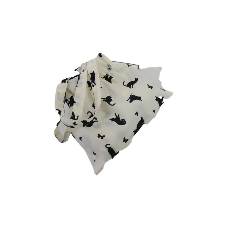 Parapluie ultra plat pochon chat et papillon