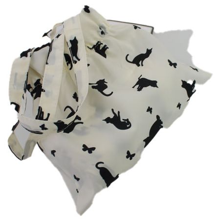 Parapluie ultra plat pochon chat et papillon