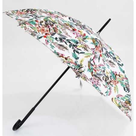 Grand parapluie de luxe motif tropicale