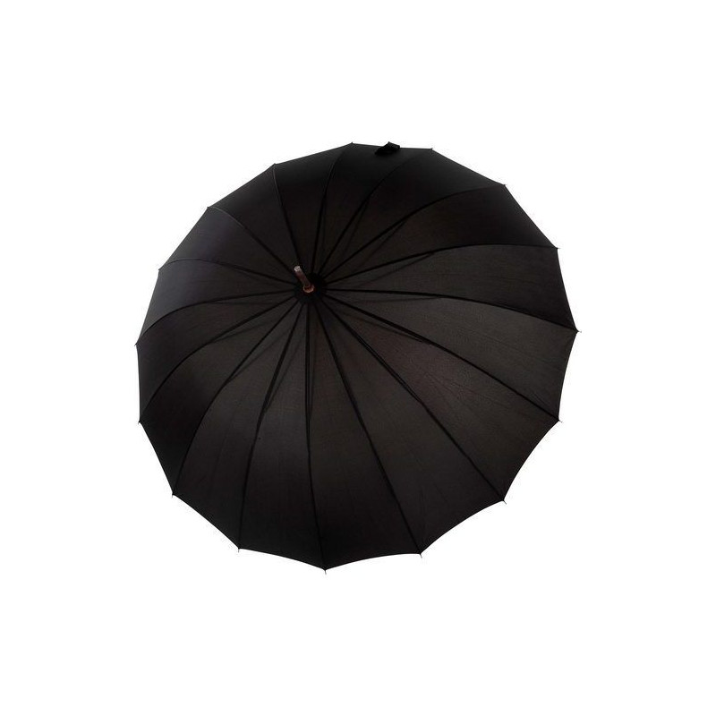 Parapluie noir 16 baleines