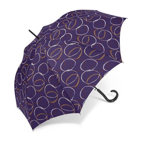 Grand parapluie Cardin cercles en violet