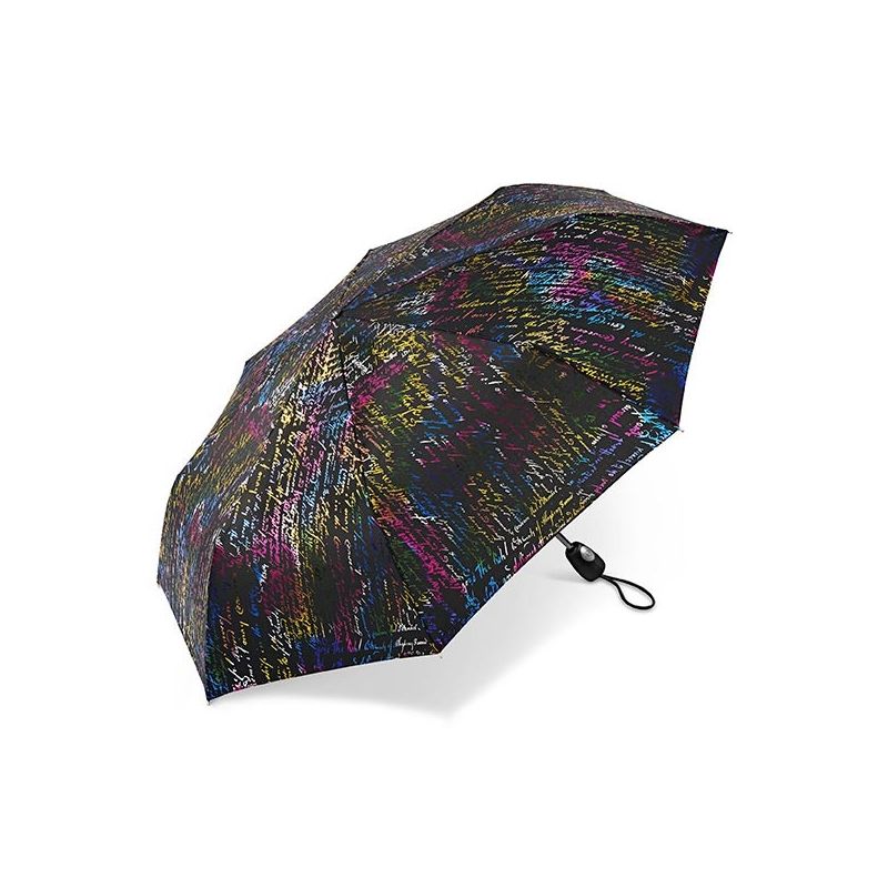 Parapluie pliant femme effet métallique Cardin