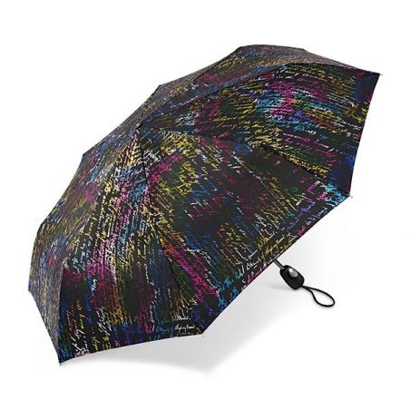 Parapluie pliant femme effet métallique Cardin