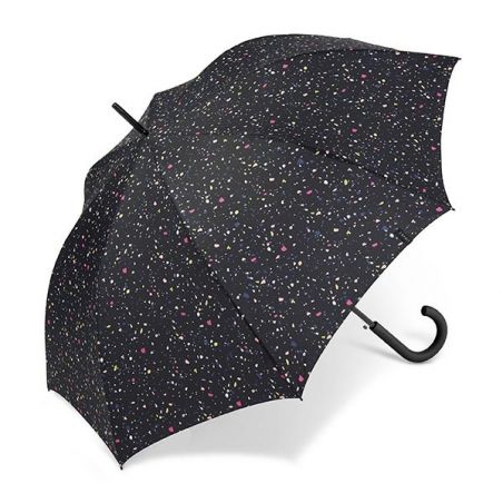 Parapluie droit Esprit noir pluie de couleurss