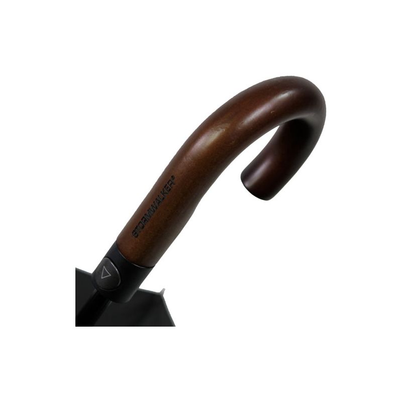 Grand parapluie canne noir tempête