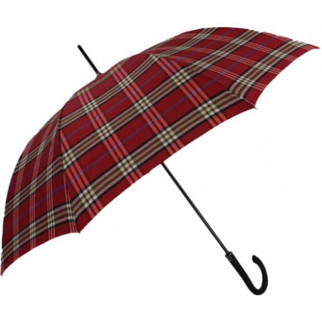 Parapluie canne écossais rouge tempête