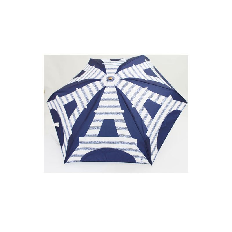 Mini parapluie femme Tour Eiffel bleue et blanche