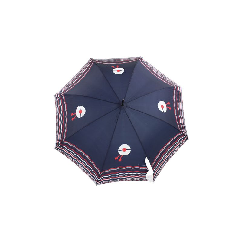 Parapluie canne bleu marine matelote