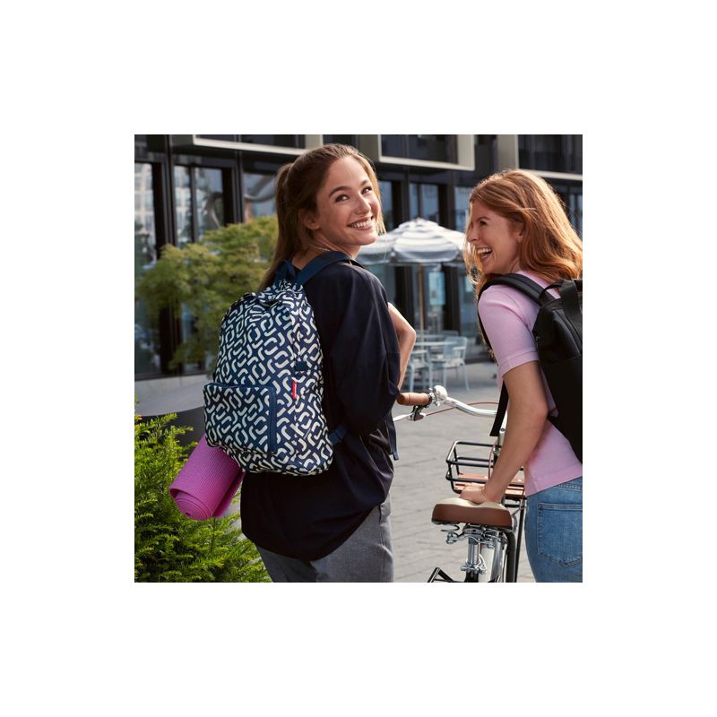 Sac a dos pliable bleu marine signature