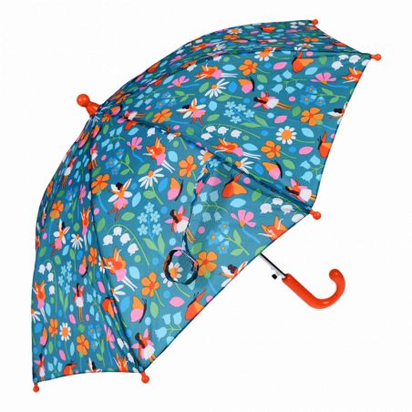 Parapluie petite fille jardin féerique