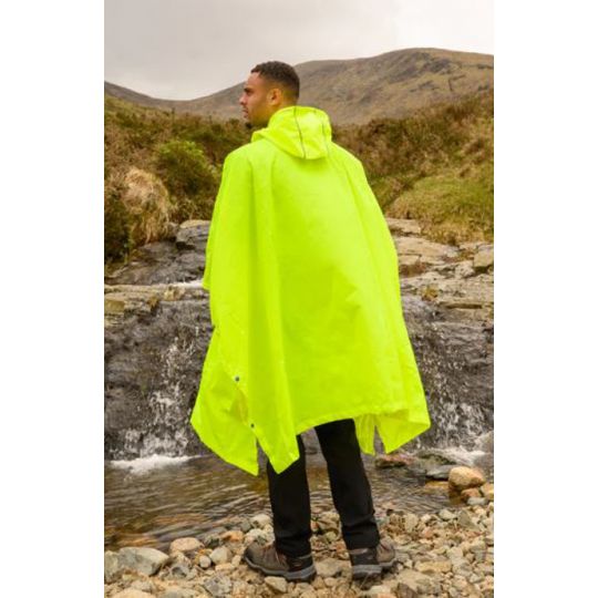 Peiqiup Poncho De Pluie Transparent Jaune – Imperméable Léger Avec Cordon Capuche Pour Homme Femme Randonnée Camping