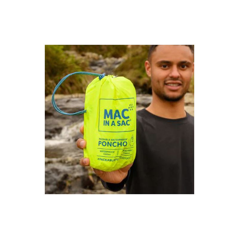 Poncho jaune fluo anti pluie